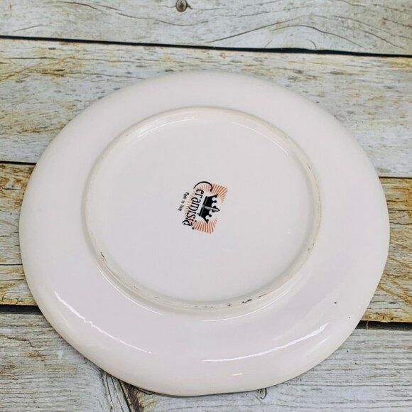 Ceramisia Made In Italy SEASHELLS WORDS Italian Pottery 9.25" Sided Plate Set 2 - Picture 5 of 7